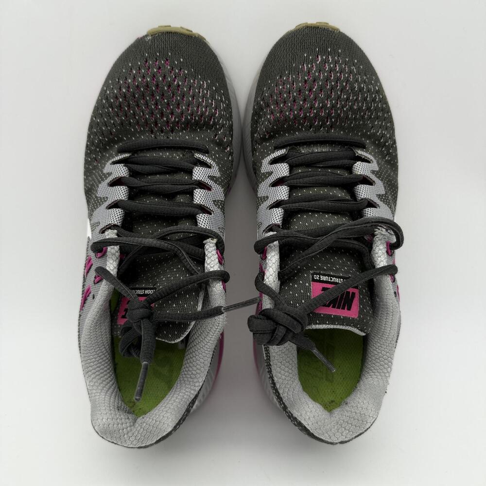 Nike Air Zoom Structure 20 Womens Running 'Anthracite Pink' Size 7 - Picture 6 of 9